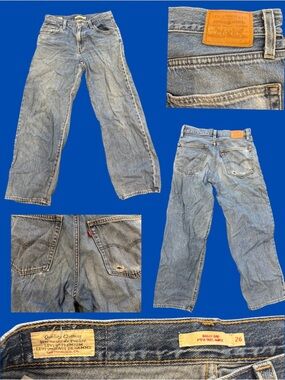 Levi's “Baggy Dad” Mid-Blue Washed Denim Jeans